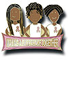 Dark Haired Making a Difference Pin