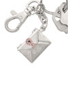 Pink Ribbon Envelope Key Chain