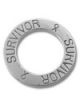 Sterling survivor ring for pendant
