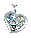 Stainless Steel "What Is In Your Heart?" Pendant