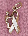 ANGEL on Ribbon Sterling Silver Charm