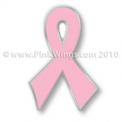 A Ribbon Small Pink Ribbon Pin