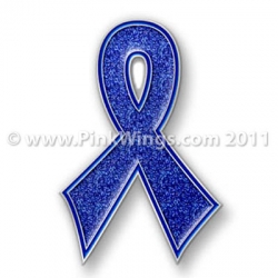 Blue Bling Pin for Prostate Cancer Awareness