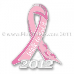 2012 Walk Pink Ribbon Pin 