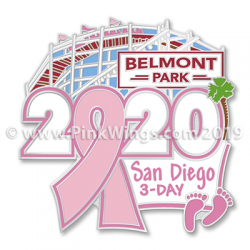 2020 Belmont Park San Diego 3-Day Pink Ribbon Pin