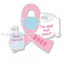 The Walk That Wasn’t Pandemic 2020 Pink Ribbon Pin