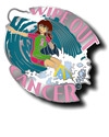 Pink Ribbon Surfer Girl Pin