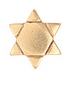 Gold Star of David Charm