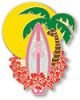Aloha Pink Ribbon Pin