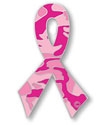A Ribbon Camo Pink Ribbon Pin