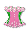 2009 Bust Flower 3 Day or Bust Pink Ribbon Pin