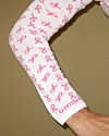 Arm Warmers : White with Pink Ribbons