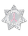 Police Pink Ribbon Pin