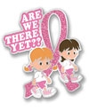 Are We There Yet?  Walkers Pink Ribbon Pin