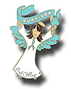 Teal Brunette Survivor Pin