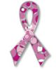 A Ribbon "Retro" Pink Ribbon Pin