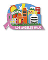 Los Angeles State Walk Pink Ribbon Pin