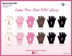 Gloves Pink Ribbon