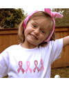 Children's White "Ribbons 4 A Cure" T-Shirt