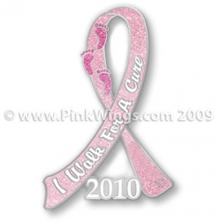 Collector's Pin 2010 "I Walk For A Cure"