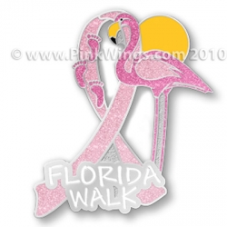 Florida Walk Pink Ribbon Pin