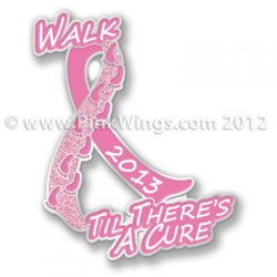 2013 Walk Pink Ribbon pin