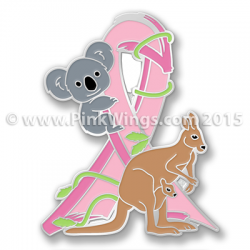 Australia Pink Ribbon Pin