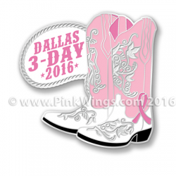 Dallas 2016 Pink Wings Pin