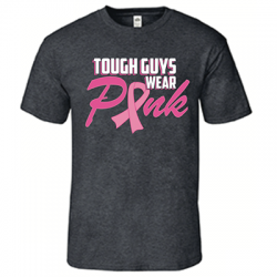 Tough Guys Wear Pink Grey T-Shirt