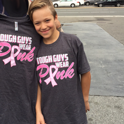 Tough Guys Wear Pink Grey T-Shirt for Boys