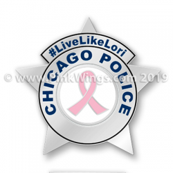 Chicago Police Pink Ribbon Pin