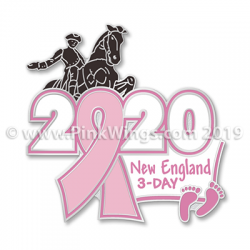 2020 New England 3-Day Pink Ribbon Pin