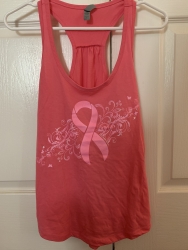 Pink Ribbon Tank Top- Pink 