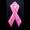 Flashing Pink Ribbon Pin