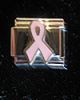 Pink Wings Pink Ribbon Link for Italian Charm Bracelet