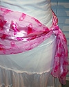 Long Pink Ribbon Scarf