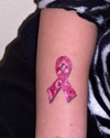 Pink Ribbon Paisley Tattoo