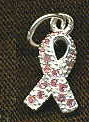 Crystal Pink Ribbon Pendant