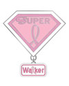 Super Walker Pink Ribbon Pin