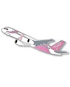 Wings Of Hope" Pink Ribbon Airplane Pin