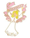Angel Blonde "Survivor" Pink Ribbon Pin