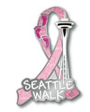 Seattle Walk Pink Ribbon Pin 