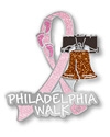 Philadelphia Walk Pink Ribbon Pin 