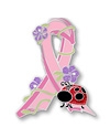 Insect Ladybug Pink Ribbon Pin