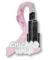 Chicago Walk Pink Ribbon Pin