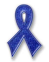 Blue Bling Pin for Prostate Cancer Awareness