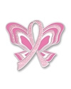 Pink Ribbon Butterfly Pin