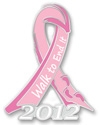 2012 Walk Pink Ribbon Pin 