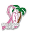 San Diego Walk 2013 Pink Ribbon Pin 