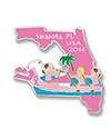Sarasota Dragonboat Pink Ribbon Pin